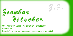 zsombor hilscher business card